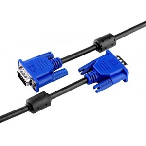 15Pin 5FT Gold Plated DB15 VGA Male to Male Monitor Cable VGA to VGA,HD| Blue| 1.5 Meters