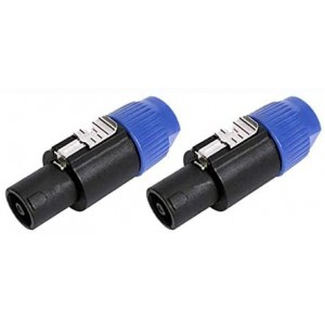 NL4FC speakon Cable Amplifier Connector Audio Speaker Plug Twist Lock 4 Pole Speaker Plug Compatible with Neutrik Speakon NL4FC NL4FX NLT4X NL2FC-2PCS