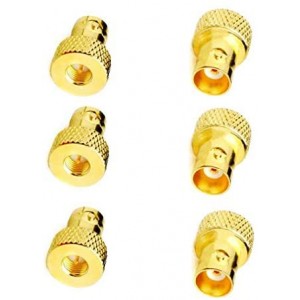 RF coaxial Coax Adapter SMA Male to BNC Female goldplated 6Pcs