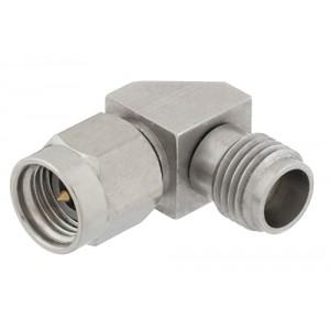 1.85mm Female to 2.92mm Male Right Angle Adapter