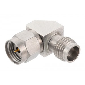 1.85mm Male to 2.4mm Female Miter Right Angle Adapter