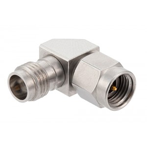 2.4mm Female to 2.92mm Male Miter Right Angle Adapter