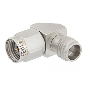 2.4mm Male to 2.4mm Female Right Angle Adapter