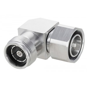 Low PIM 4.3-10 Male to 4.3-10 Female Right Angle Adapter