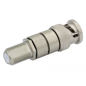 75 Ohm F Female to 75 Ohm BNC Male Adapter