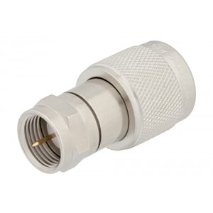 75 Ohm TNC Male to 75 Ohm F Male Adapter