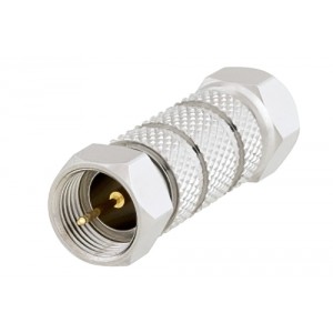 Precision 75 Ohm F Male to 75 Ohm F Male Adapter