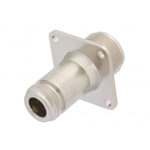 4 Hole Flange Mount N Female to HN Female Adapter