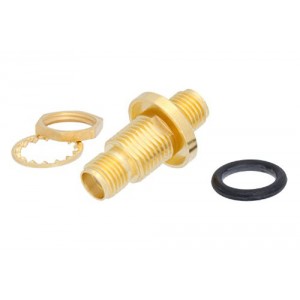 Bulkhead Mount SMA Female to SMA Female Adapter