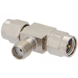 SMA Tee Adapter Male-Female-Male