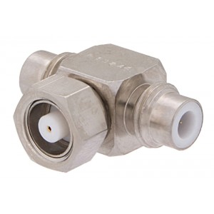 75 Ohm SMC Tee Adapter Jack-Plug-Jack