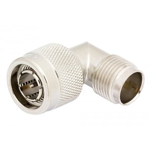 75 Ohm TNC Male to 75 Ohm TNC Female Right Angle Adapter