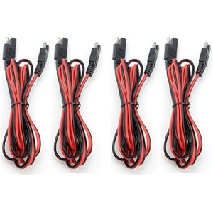 4 PCS SAE Extension Cable Quick Disconnect Wire Harness SAE Connector 18AWG 6.56Ft Each one(4 PCS)