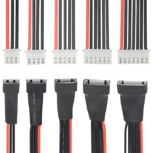 5 PCS JST-XH 2S 3S 4S 5S 6S Battery Balance Charger Extension Wire Cable for LiPo Battery Balance Charging200mm, 22AWG