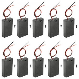 10 PCS 3 AAA 4.5V Battery Holder with Switch 3x 1.5V AAA Battery Holder with Leads