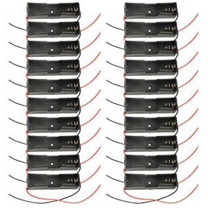 20 PCS 1 x 3.7V 18650 Battery Holder Case Plastic Battery Storage Box Case