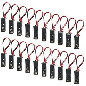 20 PCS A23 Battery Holder 12V 23A Battery Holder with Wire Leads 1x23A Battery Case Holder Box