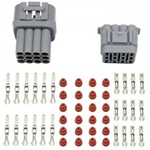 Waterproof Electrical Wire Cable 12 Pin Way Connector Plug (10 Kit)