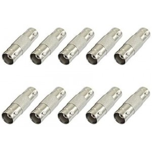 BNC Connector - Coupler (10 Pack) BNC Female to Female, Adapter for CCTV