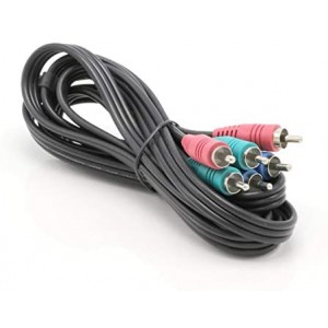 6 ft RGB Component Video Cable - (Red-Green-Blue) Component Cable - Satellite Dish Comcast - 1 Pack