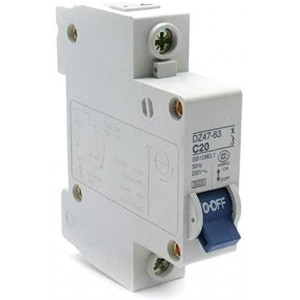 Miniature Circuit Breaker 1 Pole 20A 230/400V DZ47-63 C20