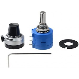 1Pcs 10K Ohm 3590S-2-103L 10-Turn Rotary Wire Wound Precision Potentiometer Kit (3590S-2-103L)