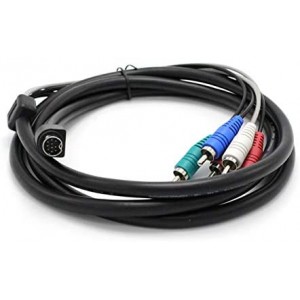 10 Pin Audio and Video DIN Cable - NOT S-Video Cable - RGB Component and Composite - Compatible with DIRECTV AT&T: H25, C31, C41, C41-W, C51, C61, C61-K