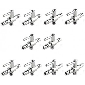 Aquarium Air Valve Aquarium Fish Tank Air Flow Control Lever Pump Single Way Valve, 10Pcs