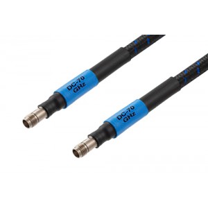 1.85mm Female to 1.85mm Female Precision Cable 24 Inch Length Using High Flex VNA Test Coax