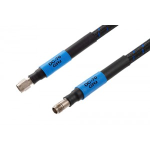 1.85mm Male to 1.85mm Female Precision Cable 24 Inch Length Using High Flex VNA Test Coax