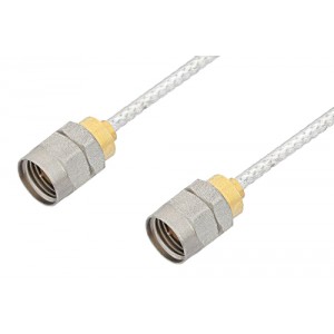 1.85mm Male to 1.85mm Male Cable 6 Inch Length Using ET38322 Coax, LF Solder, RoHS