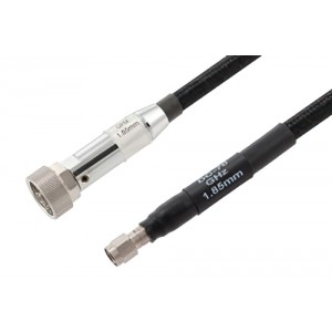 1.85mm NMD Female to 1.85mm Male Precision Cable 24 Inch Length Using High Flex VNA Test Coax