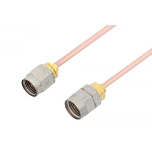 2.4mm Male to 1.85mm Male Cable 6 Inch Length Using ET-RG405 Coax, LF Solder, RoHS