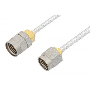 2.92mm Male to 1.85mm Male Cable 6 Inch Length Using ET38322 Coax, LF Solder, RoHS