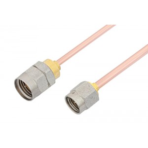 2.92mm Male to 1.85mm Male Cable 6 Inch Length Using ET-RG405 Coax, LF Solder, RoHS