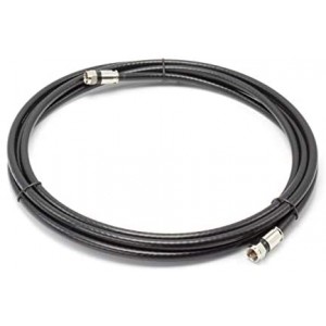 15' Feet, Black ET-RG6 Coaxial Cable (Coax Cable) with Connectors, F81 / RF, Digital Coax - AV, Cable TV, Antenna, CL2 Rated, 15 Foot