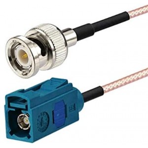 1PCS Fakra-Z Female Connector to BNC Male Connector with high Frequency ET-RG316 Coax Cable (Pack of 1)