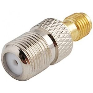 2pcs RF coaxial Coax Adapter SMA Female to F Female Jack