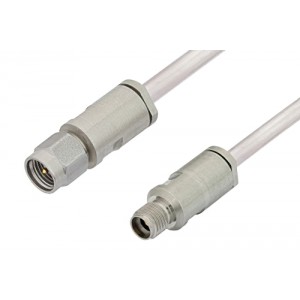 3.5mm Male to 3.5mm Female Cable 6 Inch Length Using ET38338 Coax, LF Solder, RoHS