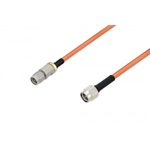 3.5mm Male to SMA Male Cable 12 Inch Length Using ET-RG402 Coax with HeatShrink, LF Solder