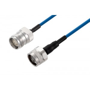 4.3-10 Female to N Male Low PIM Cable 12 Inch Length Using ET38400 Coax Using Times Microwave Components