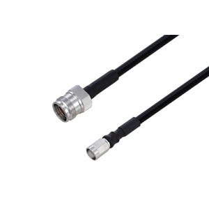 Outdoor Rated 4.3-10 Female to NEX10 Male Low PIM Cable 12 Inch Length Using SPO-250 Coax Using Times Microwave Parts