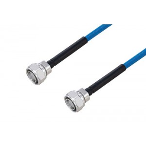 Plenum 4.3-10 Male to 4.3-10 Male Low PIM Cable 12 Inch Length Using ET38365 Coax Using Times Microwave Parts