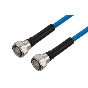 Plenum 4.3-10 Male to 4.3-10 Male Low PIM Cable 12 Inch Length Using ET38364 Coax Using Times Microwave Parts