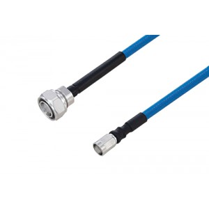 Plenum 4.3-10 Male to NEX10 Male Low PIM Cable 12 Inch Length Using ET38365 Coax Using Times Microwave Parts