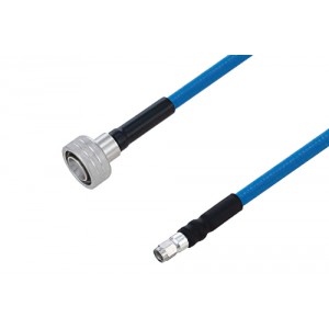 Plenum Snap-On 4.3-10 Male to SMA Male Low PIM Cable 12 Inch Length Using ET38365 Coax Using Times Microwave Parts