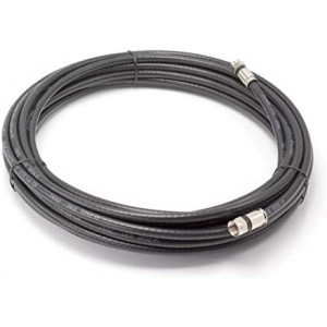 40' Feet, Black ET-RG6 Coaxial Cable (Coax Cable) with Connectors, F81 / RF, Digital Coax - AV, Cable TV, Antenna, CL2 Rated, 40 Foot