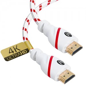 4K High Speed HDMI Cable 1.5 ft 2 Pack 4K Resolution UHD For Ethernet HDR HD Video 18Gbps 2.2 Compliant1.5 feet