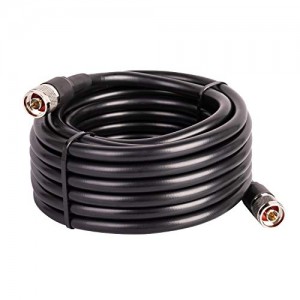 50ft KMR400 Coax Extension Cable N Male to N Male Connector (50 Ohm) Low Loss Coaxial Cables