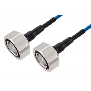 7/16 DIN Male to 7/16 DIN Male Low PIM Cable 12 Inch Length Using ET38402 Coax Using Times Microwave Components